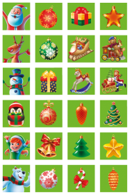 Настольная игра Новогоднее МЭМО в пакетике Настольная игра Новогоднее МЭМО в пакетике