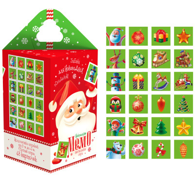 Новогодний подарок Мэмо в коробке