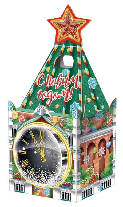 Сладкий подарок с конфетами Московский Кремль Сладкий подарок с конфетами Московский Кремль