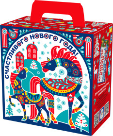 Новогодний подарок с конфетами Орнамент Новогодний подарок с конфетами Орнамент