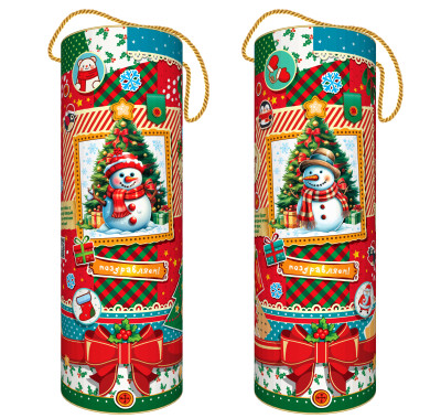 Сладкий новогодний презент в тубе Новогодний переполох