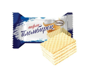 Конфеты шоколадно-вафельные Пломбирок, Хуторок Акконд