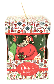 Сладкий подарок на Новый год в красивой упаковке Снеговички Сладкий подарок на Новый год в красивой упаковке Снеговички