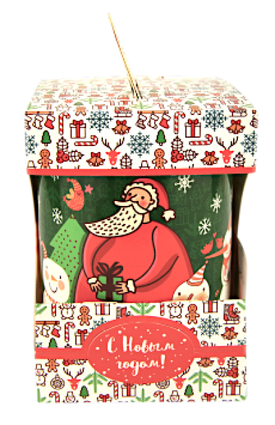 Сладкий подарок на Новый год в красивой упаковке Снеговички