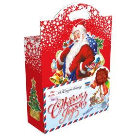 Сладкий новогодний подарок "Почта Дед Мороза с письмом" Сладкий новогодний подарок "Почта Дед Мороза с письмом"