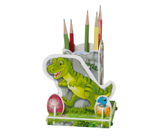 3Д пазл карандашница "Домашние помощники №1" (Динозавр) 3Д пазл карандашница "Домашние помощники №1" (Динозавр)