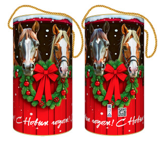 Новогодний сладкий подарок в тубе Вместе весело