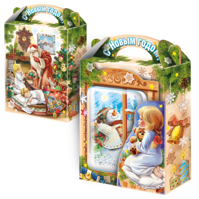 Сладкий подарок на Новый год "Волшебная ночь со снегом"