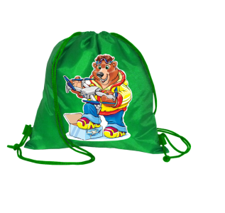 Сладкий подарок Мешок-рюкзак для сменки Медведь с дроном Сладкий подарок Мешок-рюкзак для сменки Медведь с дроном