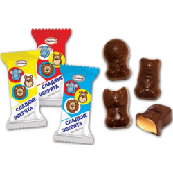 Конфеты "Птица дивная"мини, Сладкие зверята Акконд